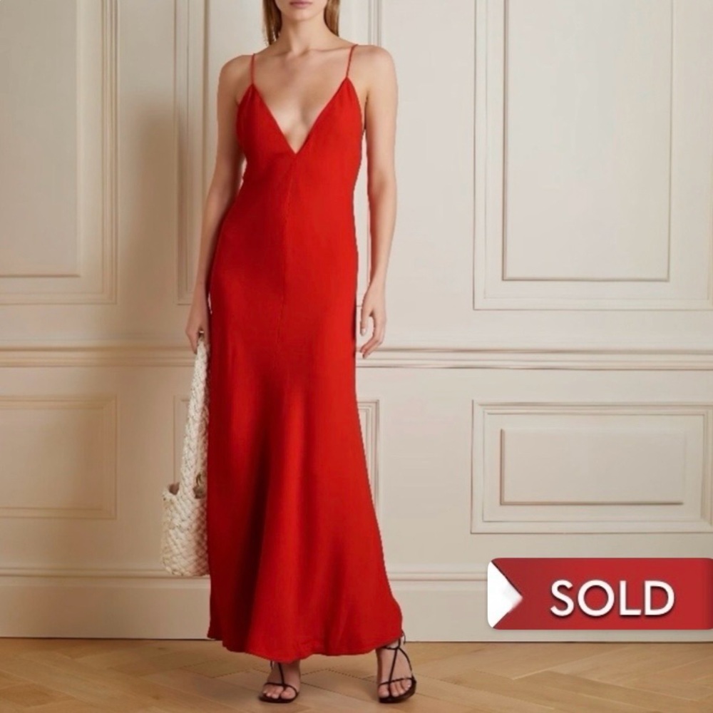 US 4 STELLA MCCARTNEY V Neck Crep Dress NWOT